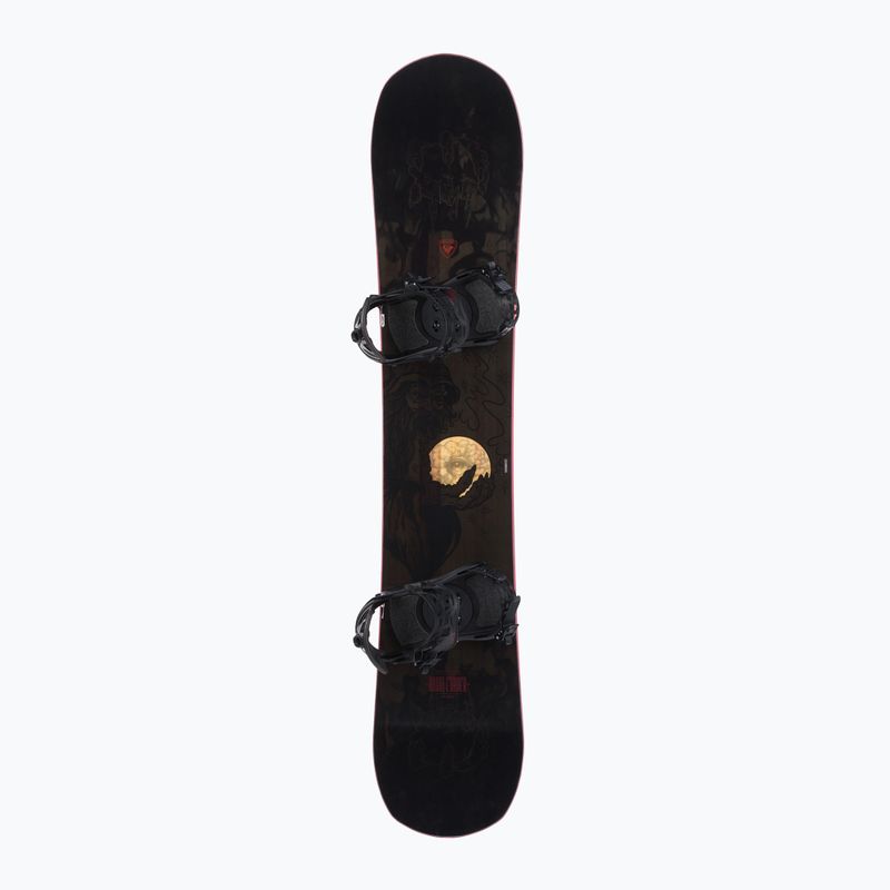 Snowboard Rossignol Evader Wide + attacchi Battle M/L nero/rosso 3