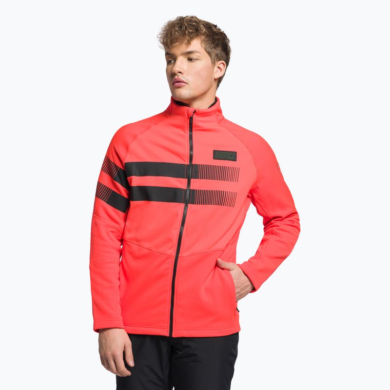 Felpa Rossignol Hero Clim uomo rosso/nero