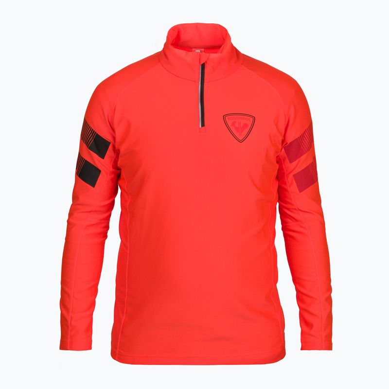 Felpa da uomo Rossignol Classique Hero 1/2 Zip rosso