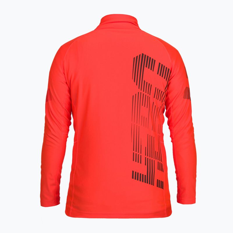 Felpa da uomo Rossignol Classique Hero 1/2 Zip rosso 2