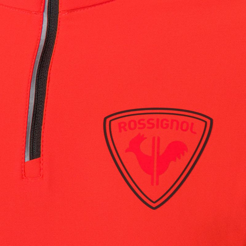 Felpa da uomo Rossignol Classique Hero 1/2 Zip rosso 3