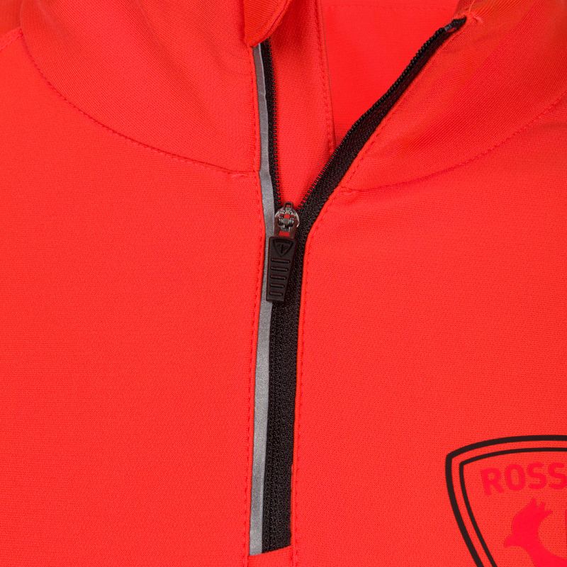 Felpa da uomo Rossignol Classique Hero 1/2 Zip rosso 5