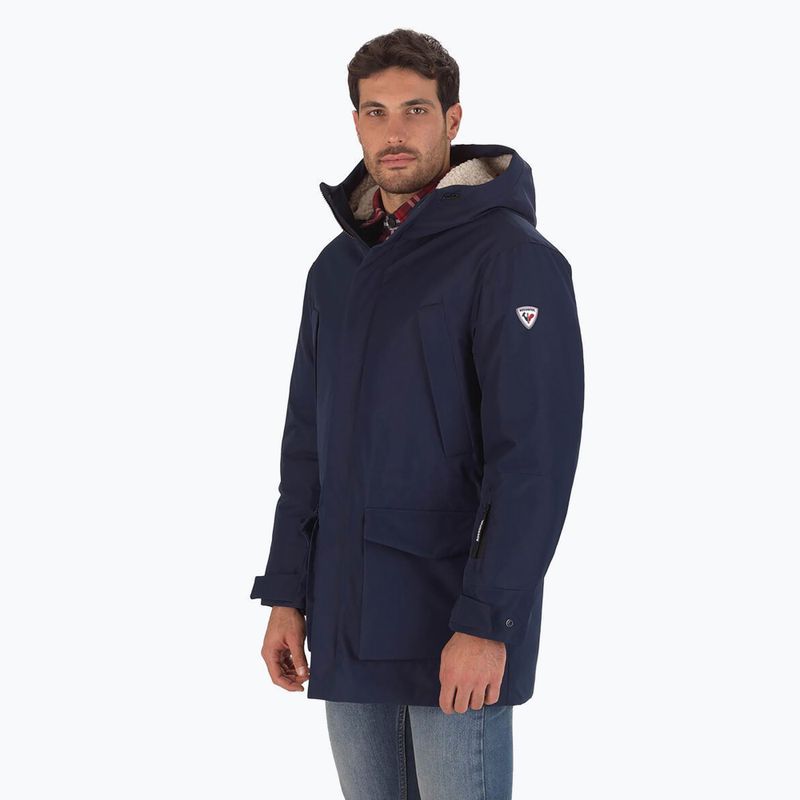 Giacca invernale Rossignol Parka da uomo, blu scuro 3