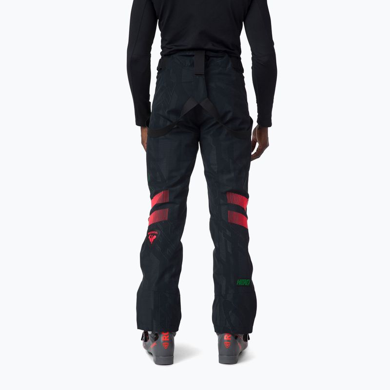 Pantaloni da sci Rossignol Hero Course uomo nero/rosso 2
