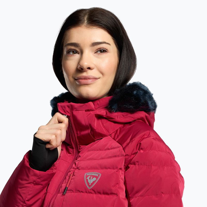 Giacca da sci donna Rossignol Rapide Rosso perlato 5
