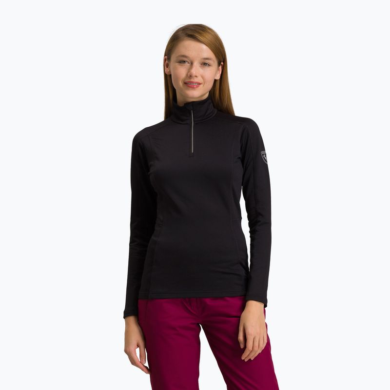 Rossignol Classique 1/2 Zip termica donna a maniche lunghe nero