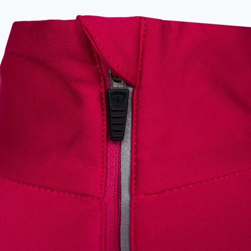 Rossignol Classique 1/2 Zip termica donna a maniche lunghe rosso 5