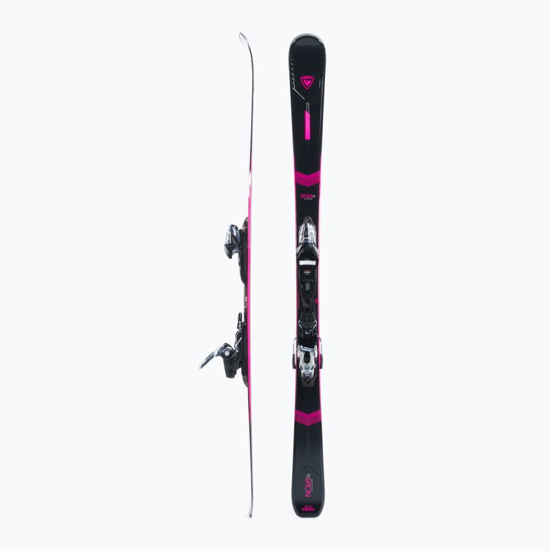 Sci da discesa femminile Rossignol Nova 2S + attacchi Xpress W 10 GW nero/rosa 2