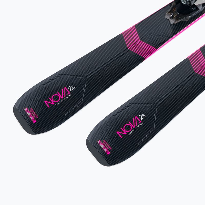 Sci da discesa femminile Rossignol Nova 2S + attacchi Xpress W 10 GW nero/rosa 10