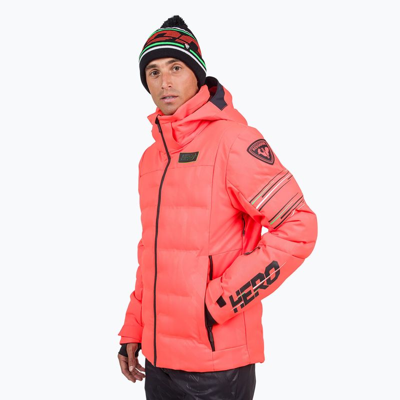 Giacca da sci Rossignol Hero Depart rosso neon da uomo 4