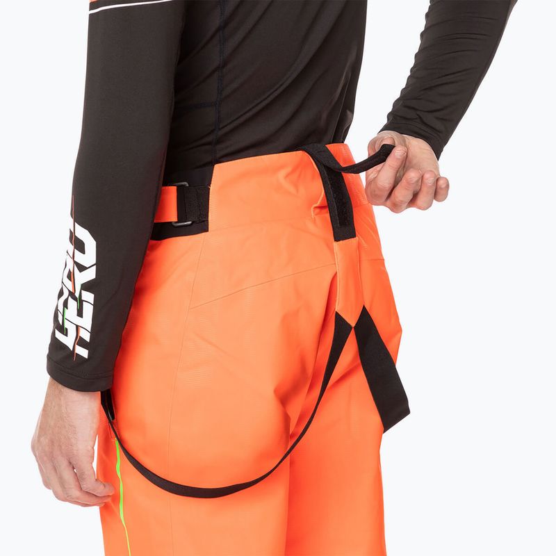 Pantaloni da sci Rossignol Hero da uomo rosso neon 5