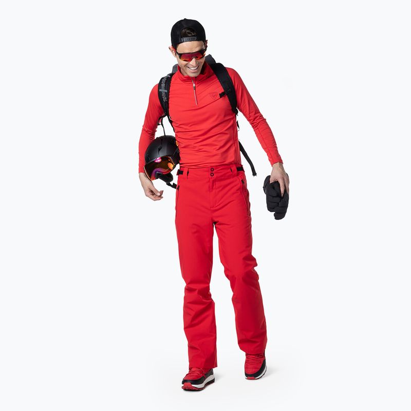 Rossignol Classique 1/2 Zip sport uomo rosso manica lunga termica 2