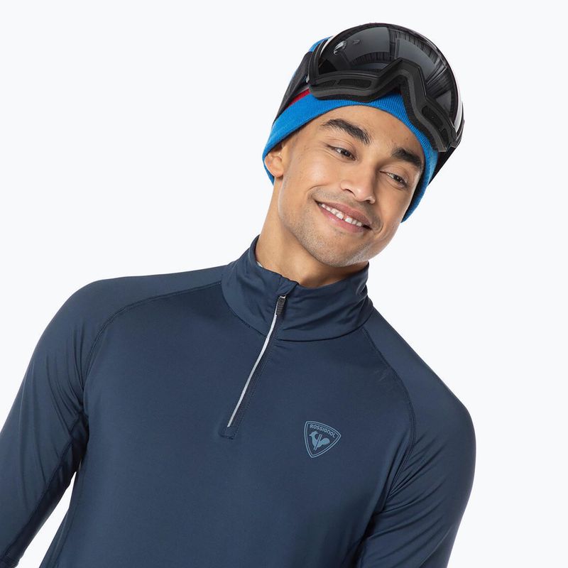 Rossignol Classique 1/2 Zip manica lunga termica da uomo, blu scuro 5