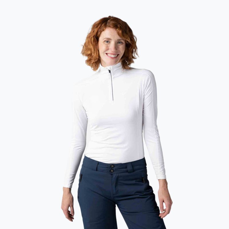 Maglia termica da donna Rossignol Classique 1/2 Zip white