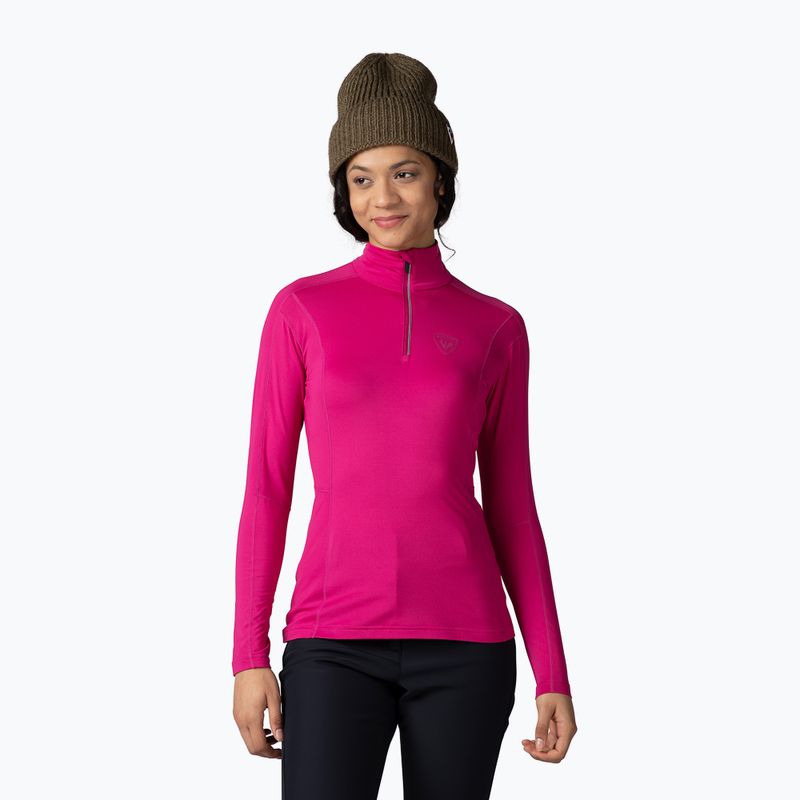 Rossignol Classique 1/2 Zip rosa orchidea manica lunga termica da donna