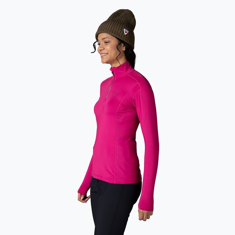 Maglia termica da donna Rossignol Classique 1/2 Zip orchid pink 3