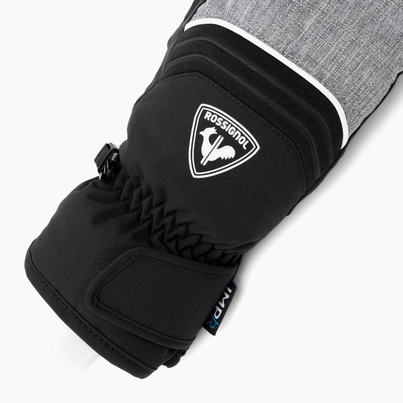 Guanto da sci Rossignol Jr Tech Impr M grigio erica per bambino 5