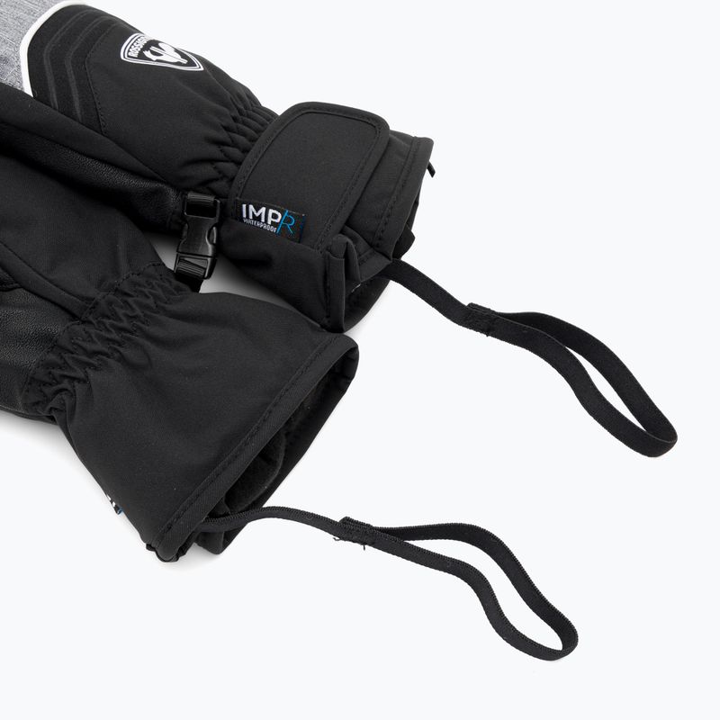 Guanto da sci Rossignol Jr Tech Impr M grigio erica per bambino 6