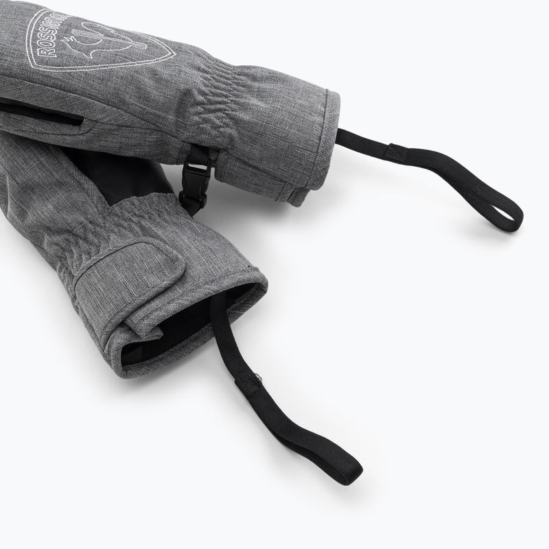 Guanto da sci Rossignol Jr Rooster M grigio erica per bambino 6