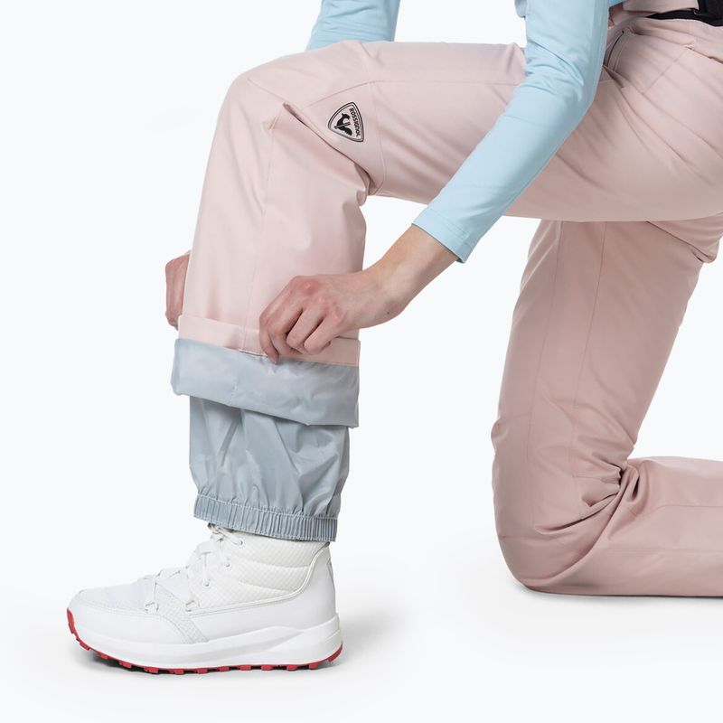 Rossignol pantaloni da sci da donna rosa cipria 7