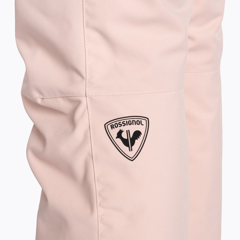 Rossignol pantaloni da sci da donna rosa cipria 10