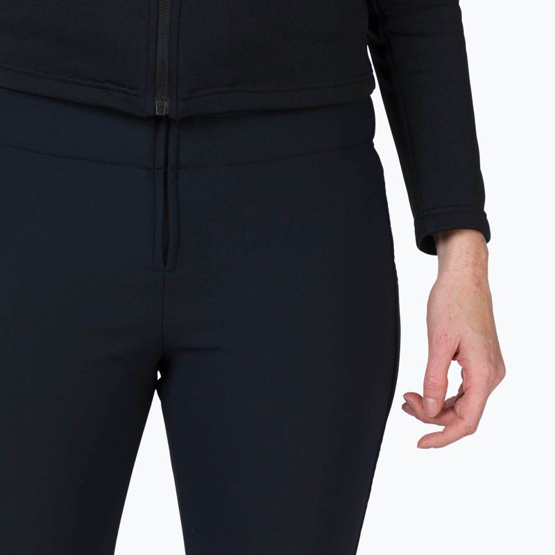 Pantaloni da sci Rossignol Resort Softshell da donna, nero 4