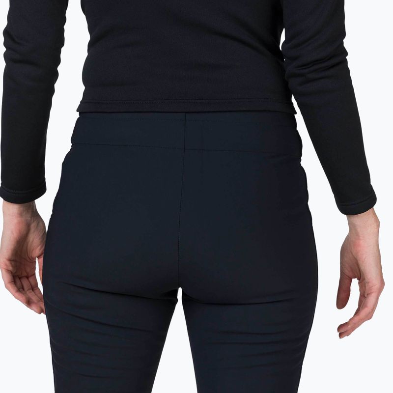 Pantaloni da sci Rossignol Resort Softshell da donna, nero 5