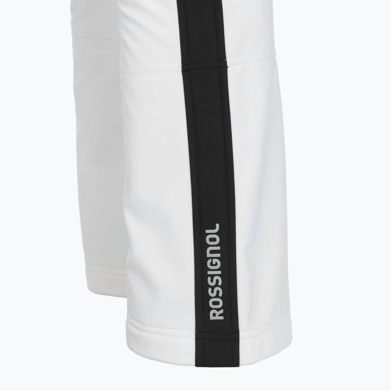 Pantaloni da sci Rossignol Resort Softshell da donna, bianco 6