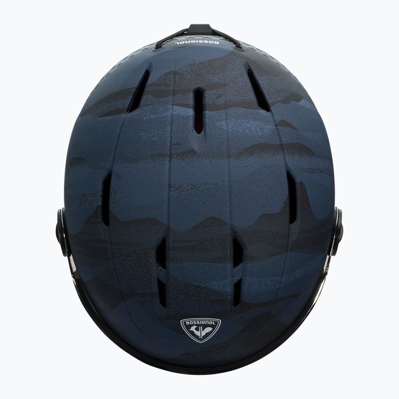 Rossignol Casco da sci per bambini Whoopee Visor Impacts blu scuro 9