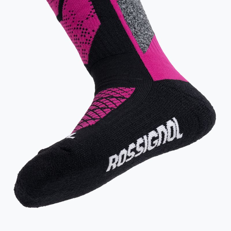 Rossignol L3 Jr Thermotech calzini da sci per bambini 2 paia rosa orchidea 4