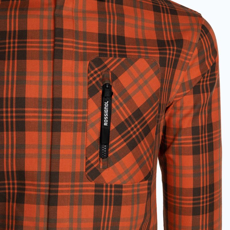 Camicia di flanella Rossignol da uomo tan 10