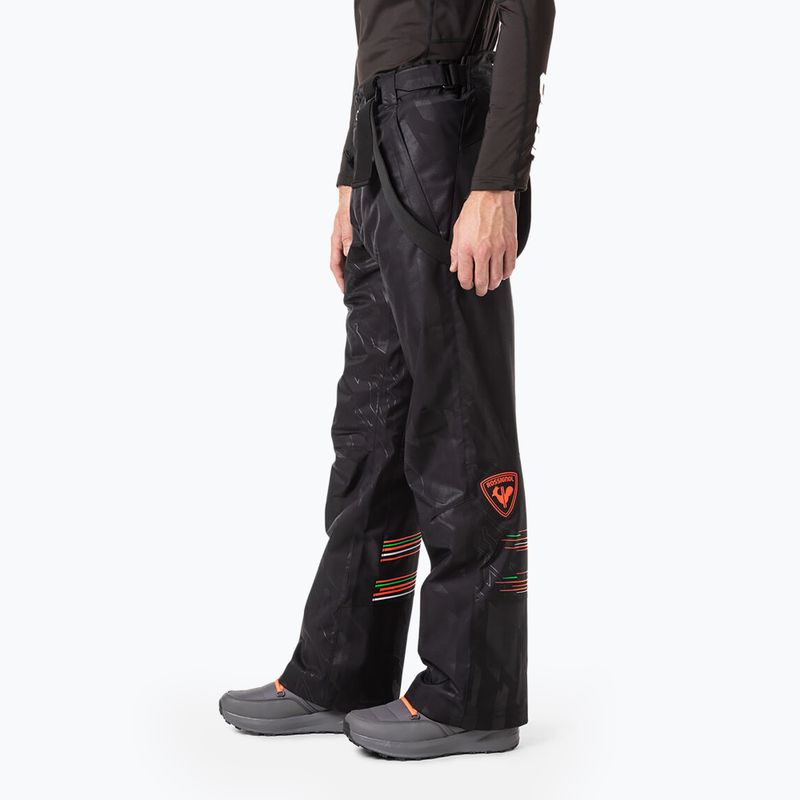 Pantaloni da sci Rossignol Hero da uomo, nero 3