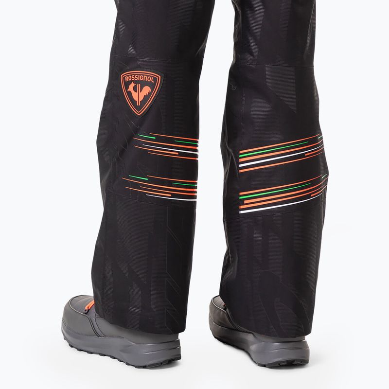 Pantaloni da sci Rossignol Hero da uomo, nero 7