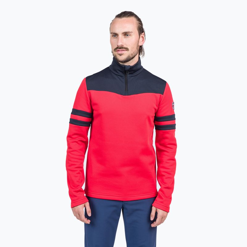 Rossignol Resort 1/2 Zip sport uomo manica lunga termica rossa