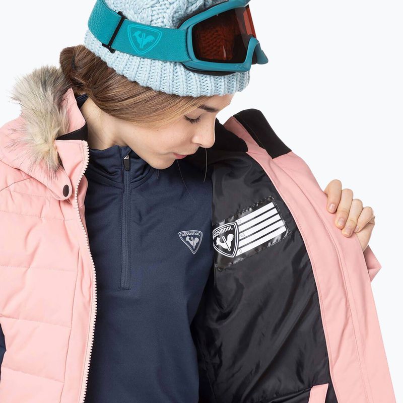 Giacca da sci Rossignol Girl Polydown cooper rosa per bambini 9