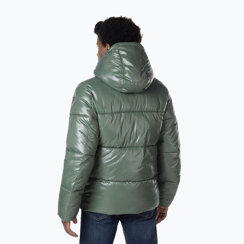 Piumino Rossignol Shiny Hoodie Parka Uomo verde ebano 2