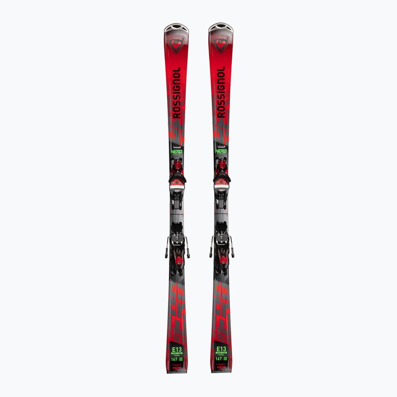 Sci da discesa Rossignol Hero Elite ST TI K + attacchi SPX14 nero/rosso