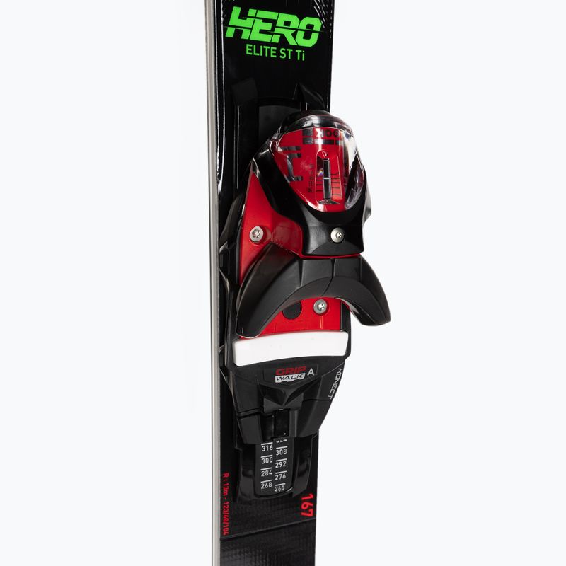 Sci da discesa Rossignol Hero Elite ST TI K + attacchi SPX14 nero/rosso 4