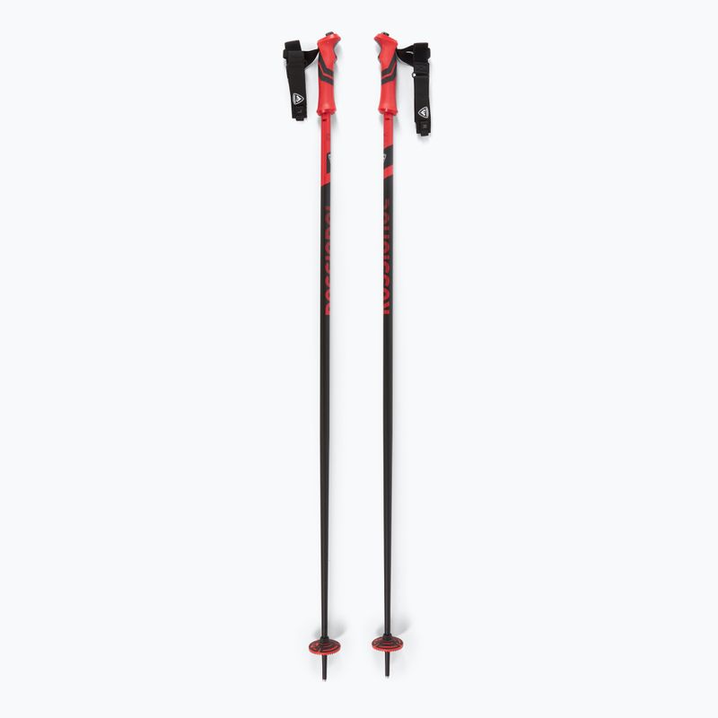 Bastoncini da sci Rossignol Tactic Clip nero/rosso