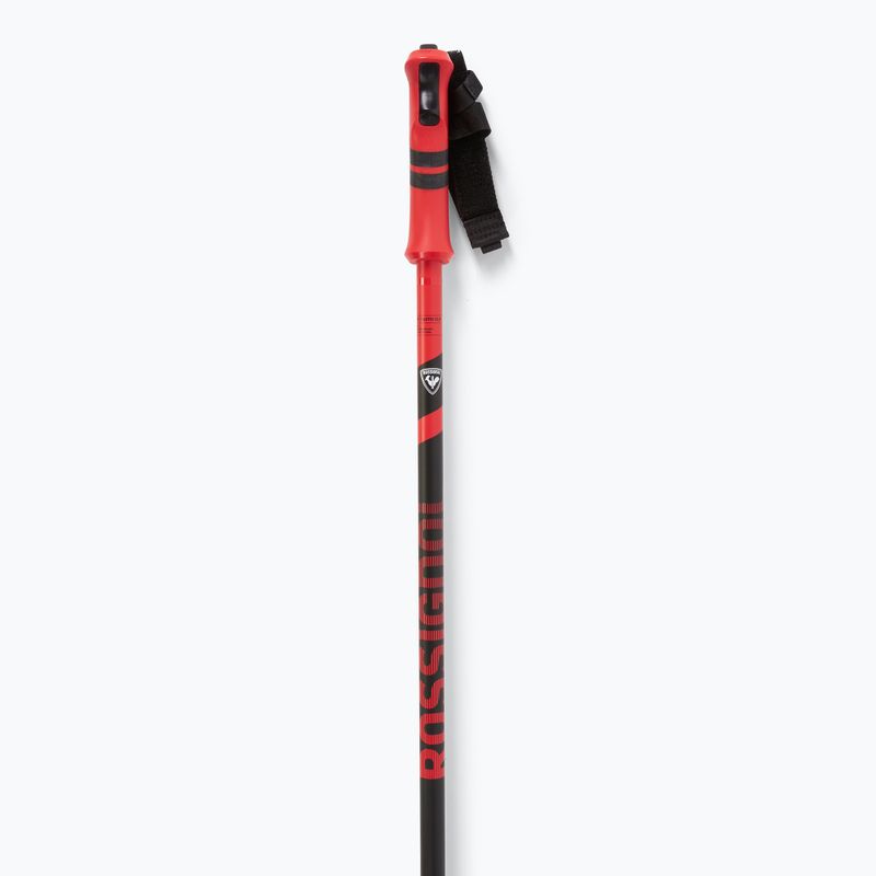 Bastoncini da sci Rossignol Tactic Clip nero/rosso 2