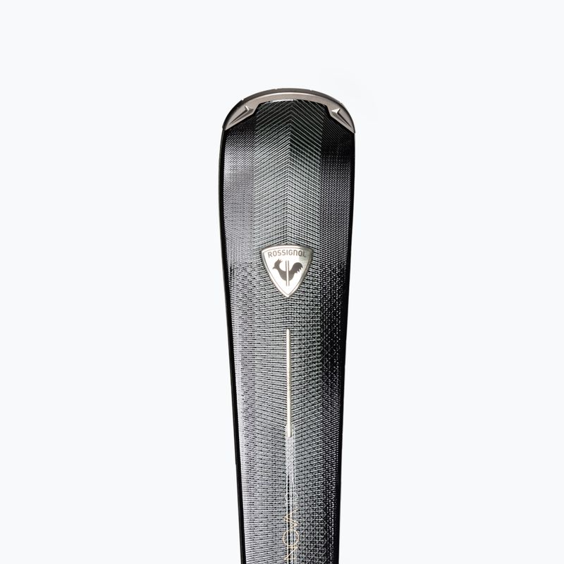 Sci da discesa femminile Rossignol Nova 10 + attacchi XP11 nero/verde metallizzato 6