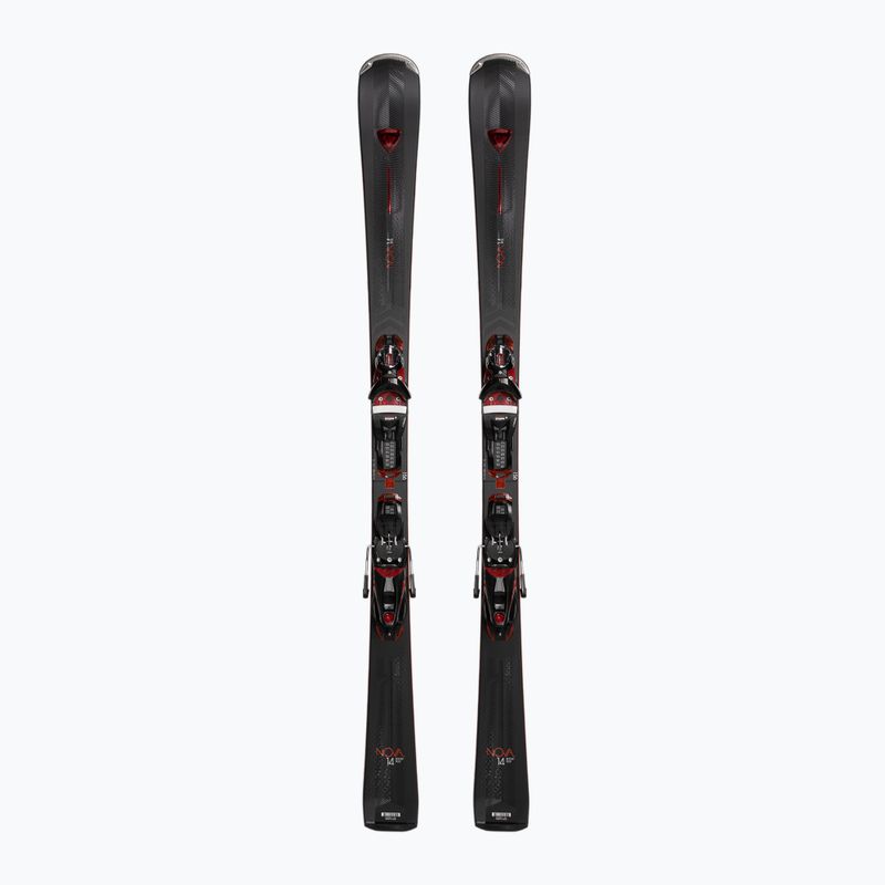 Sci da discesa femminile Rossignol Nova 14 K + attacchi NX12 nero opaco/nero metallizzato