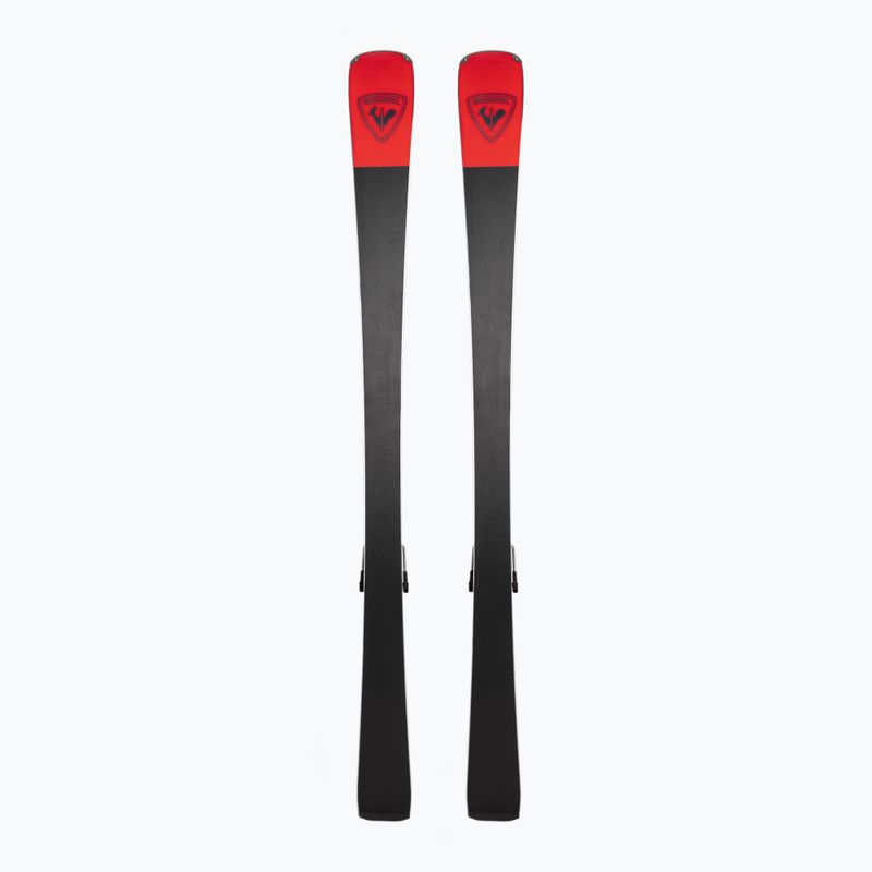 Sci da discesa femminile Rossignol Nova 14 K + attacchi NX12 nero opaco/nero metallizzato 2