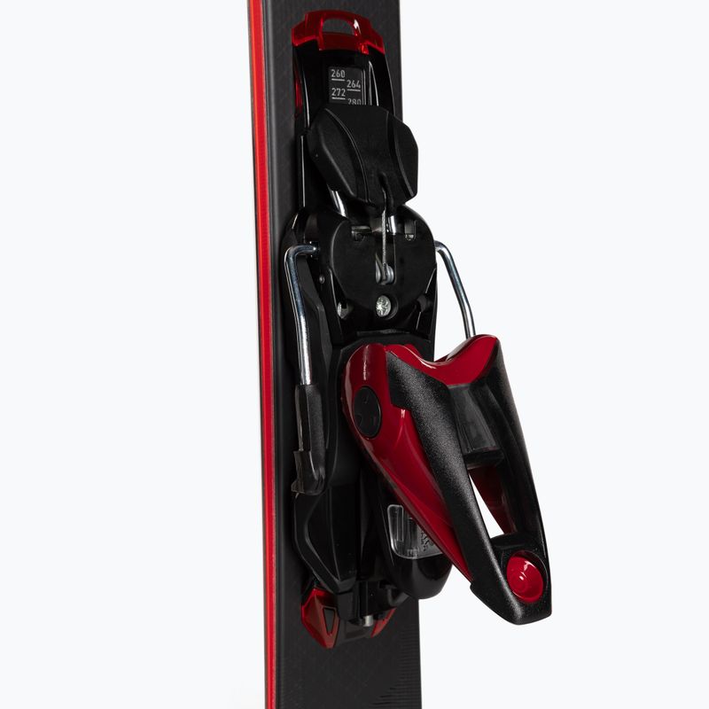 Sci da discesa femminile Rossignol Nova 14 K + attacchi NX12 nero opaco/nero metallizzato 4