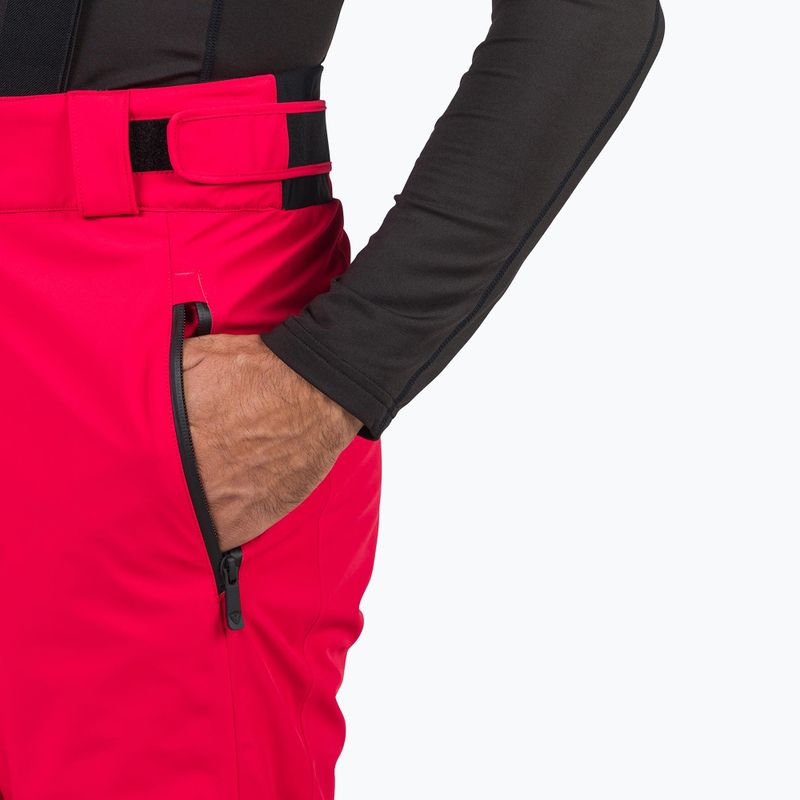 Pantaloni da sci sportivi Rossignol Diretta da uomo, rosso 6