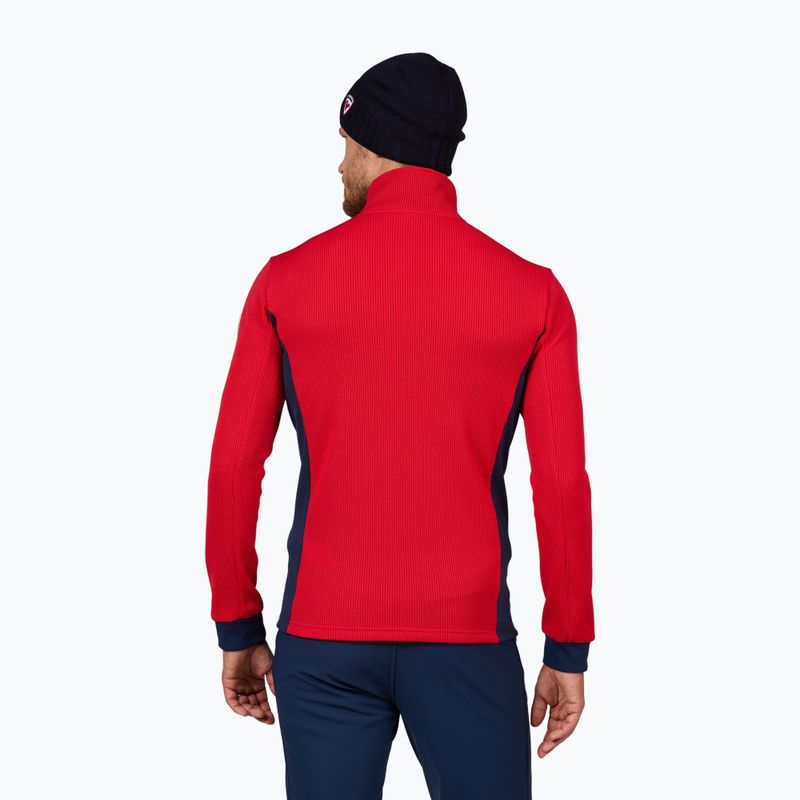 Felpa da sci Rossignol Cieloalto Fleece Fz sport uomo rosso 3