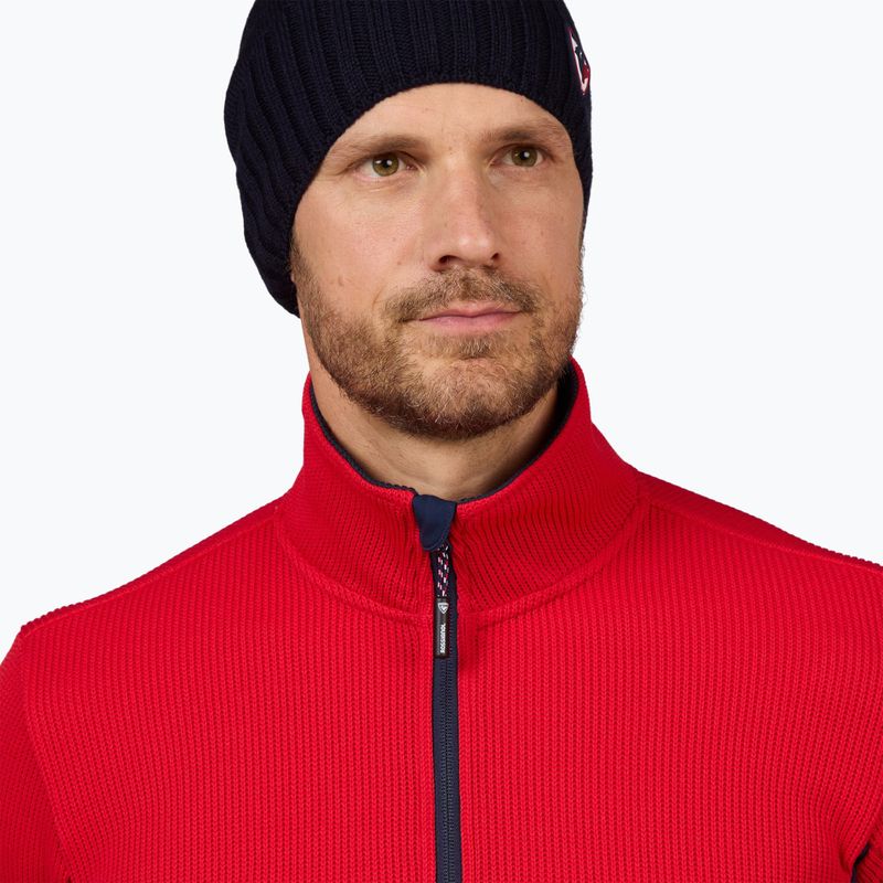 Felpa da sci Rossignol Cieloalto Fleece Fz sport uomo rosso 5