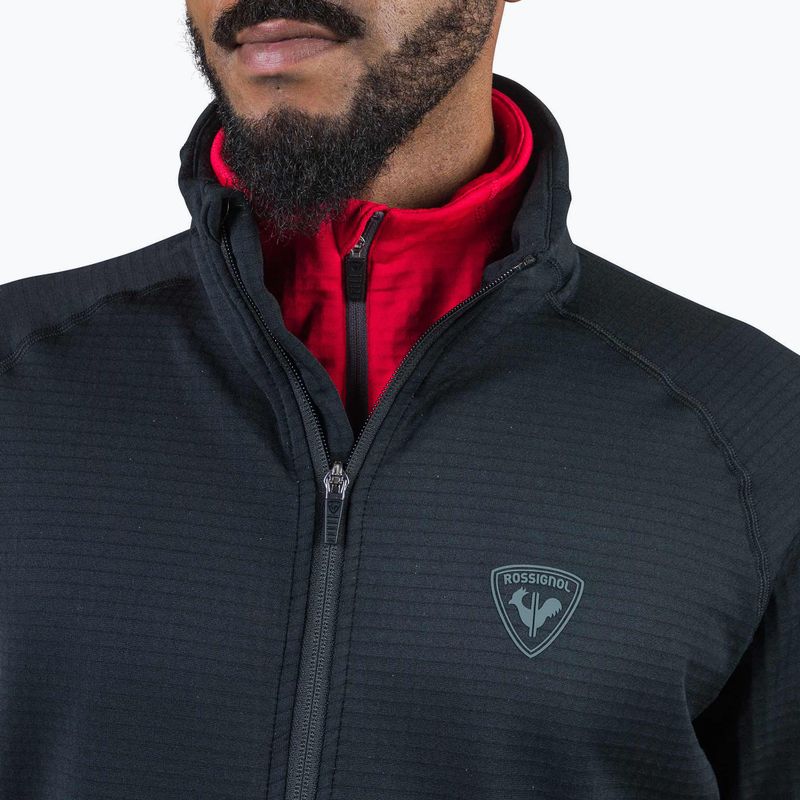 Felpa Rossignol Blackside Fleece Fz uomo nero 4