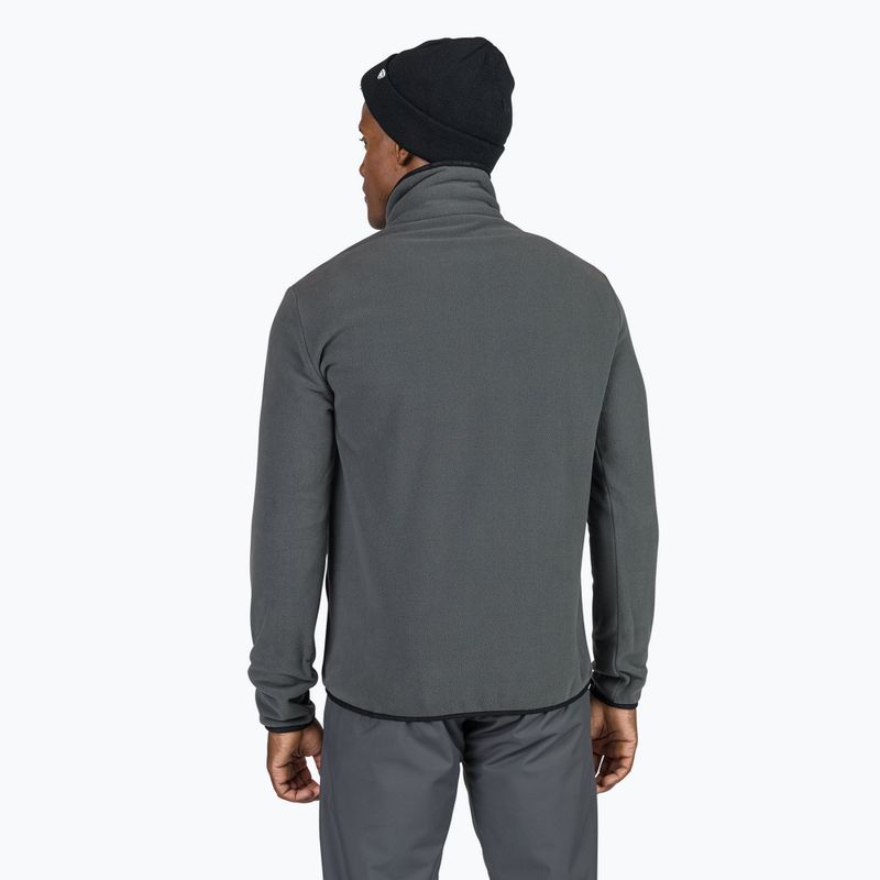 Felpa da uomo Rossignol Strawpile Fleece Fz grigio onice 3