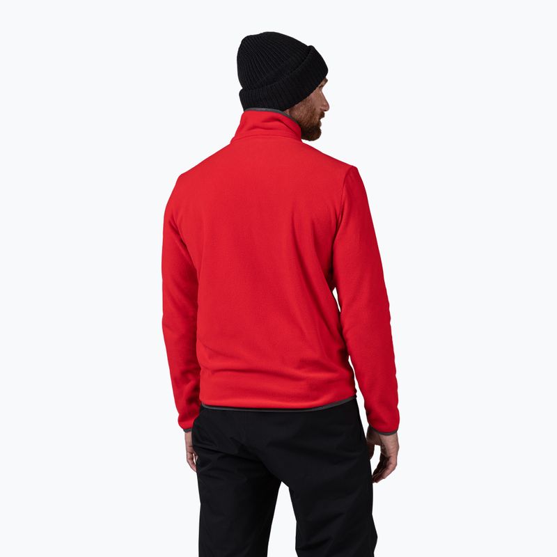 Felpa uomo Rossignol Strawpile Fleece Fz sports red 3
